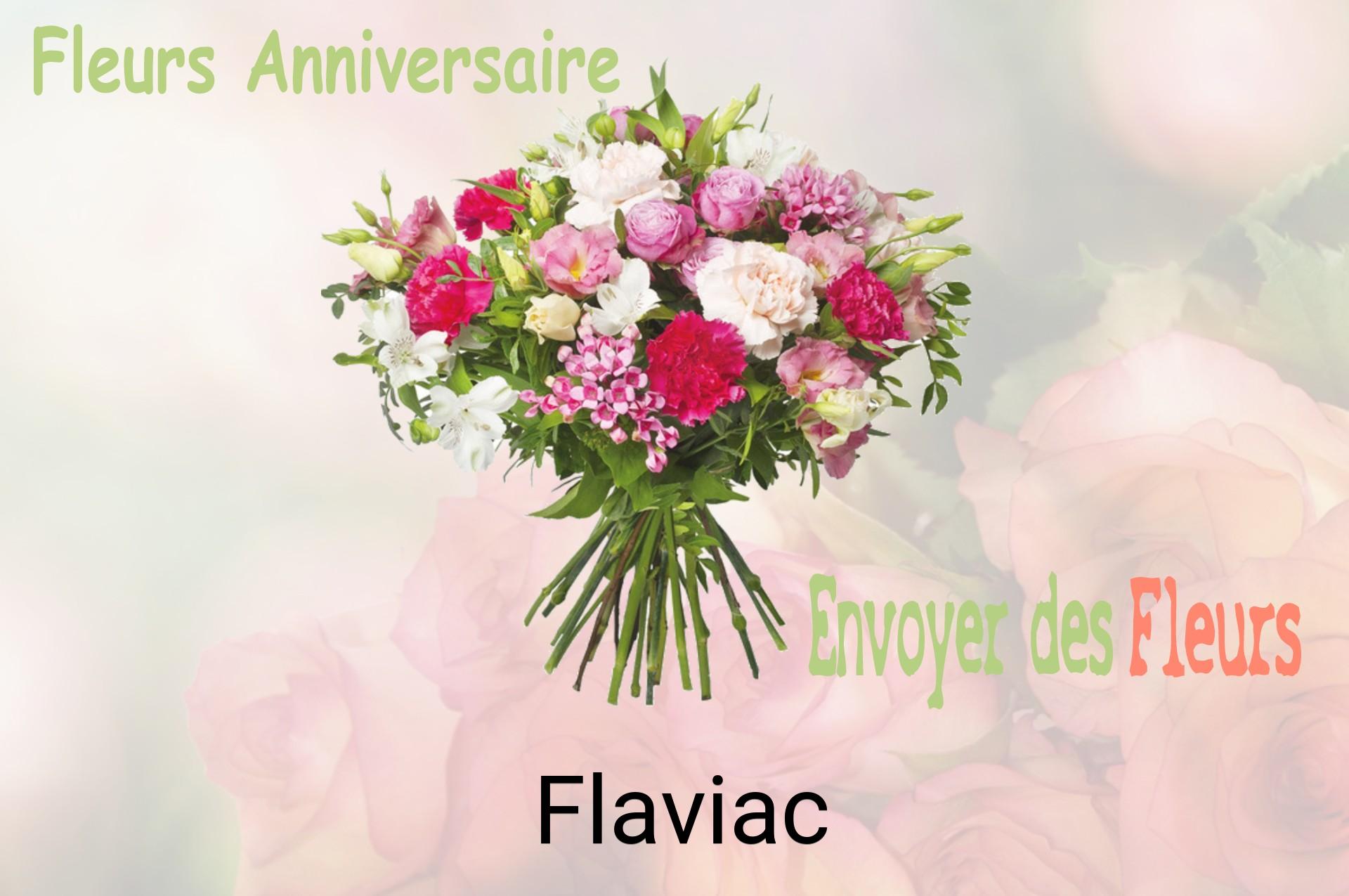 Bouquet de fleurs d’anniversaire livré à Flaviac